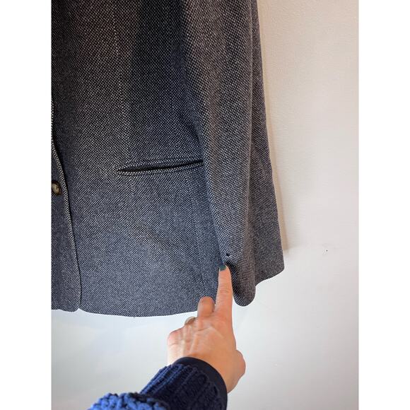 L.L. Bean Vintage Women's Wool Cashmere Blend Blazer Size 10R (Flaw) Academia - Picture 4 of 8